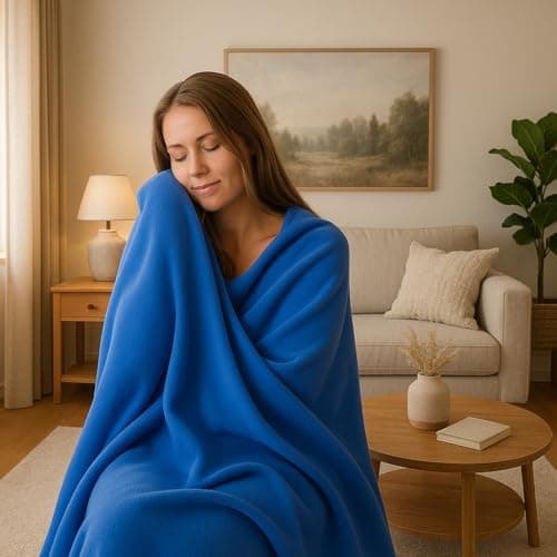 Betz Fleecedecke – weiche Wohndecke & Kuscheldecke – fürs Sofa & Bett – flauschig, leicht, wärmend & pflegeleicht – lila