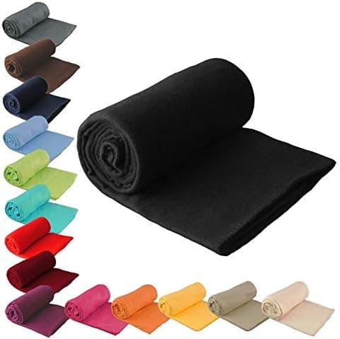 Uni Fleecedecke 130 x 170 cm Grau - Warm und bequem fürs ganze Jahr - Hochwertiger Materialwert - ![Hot-Search-Keyword]