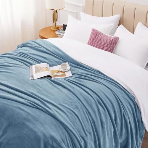 Kuscheldecke WAVVE Flauschig Warm - Sofadecke 150x200 cm Weich für Wohnraum Couchdecke GrauXL