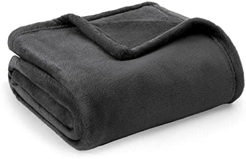 BEDSURE Wohndecke Warm Grau - Weich, Fleecedecke für Frauen, Couch Überwurf 150x200cm