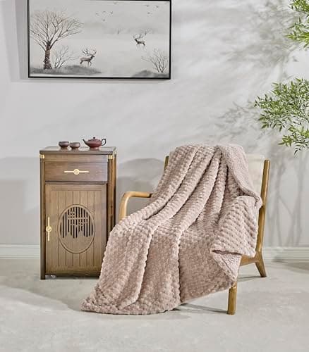 Miracle Home Wendbare Fleecedecke aus Mikrofaser, weich, warm und maschinenwaschbar, für den ganze Haushalt, 130 x 160 c