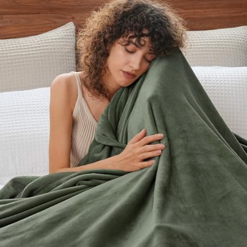 Oeko-Tex Weich Warm Kuscheldecke PHF Flauschig Fleecedecke 130x150cm - Beige, Couch, Sofa & Bett Überwurf