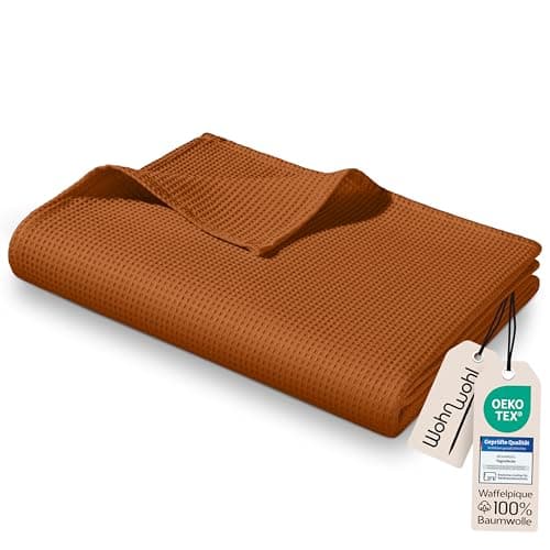 Tagesdecke Grau 100% Baumwolle Pflegeleicht Sommerdecke