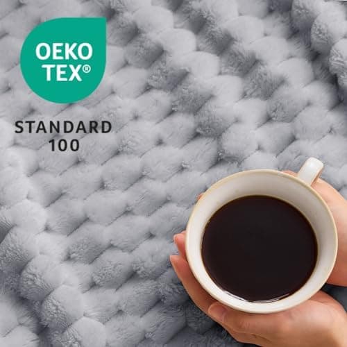 Vielit Ultraweiche Kuscheldecke Flauschig Rot – Warme & Gemütliche Couch & Sofadecke, Atmungsaktiv & Pflegeleicht, OEKO-