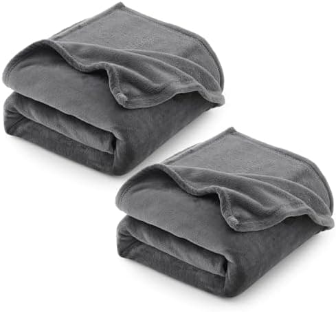 CozyLux Kuscheldecke Flauschig für 4 Jahreszeiten - Weich/Warm/Leicht - Sofa/Bett/Couch 150x200cm Grau