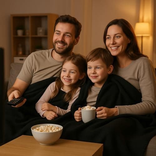 Betz Fleecedecke – weiche Wohndecke & Kuscheldecke – fürs Sofa & Bett – flauschig, leicht, wärmend & pflegeleicht – lila
