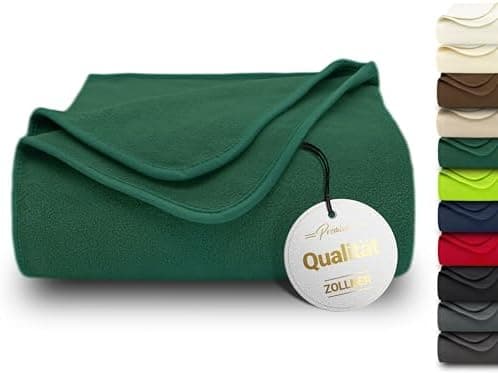ZOLLNER Kuscheldecke in 130x170 cm - kuschelige und langlebige Fleecedecke - antistatisch und Oeko Tex® Zertifiziert