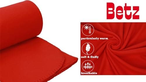 Betz Fleecedecke – weiche Wohndecke & Kuscheldecke – fürs Sofa & Bett – flauschig, leicht, wärmend & pflegeleicht – lila