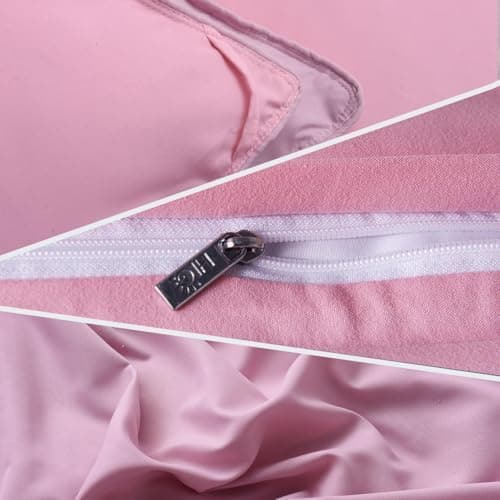 Oeko-TEX zertifizierte Nebelrosa Bettdecke HIG 155x220 cm - Weich & Flauschig - 1500g Daunenalternative (250GSM)