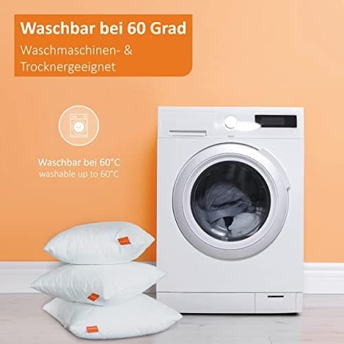 Schlupfkissen 40x40 cm, Sofakissen, Ökotex-Füllung, Waschbar bis 60 Grad, Deko für Allergiker, EU-Manufacturing, Basic 1