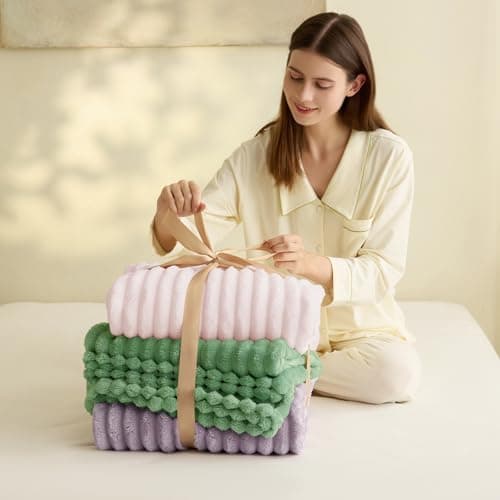WAVVE Kuscheldecke Flauschig für Zimmer Deko, Sofadecke weicher Fleecedeckenausschnitt, Wohnraum Accessoire 130x150cm Gr