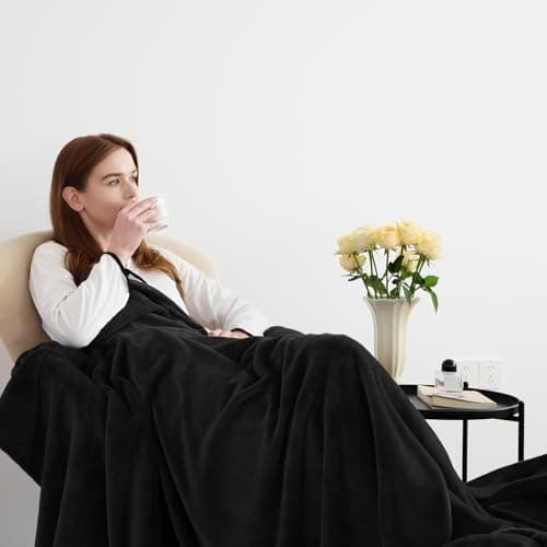 CozyLux Kuscheldecke Flauschig für 4 Jahreszeiten - Weich/Warm/Leicht - Sofa/Bett/Couch 150x200cm Grau