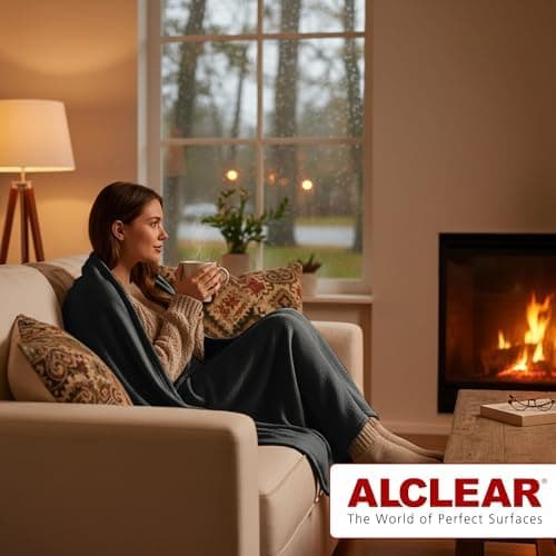 ALCLEAR Schokobraun Fleecedecken 130x160 cm, über 200 g/m2, SOFAGEDECKE DECKE Wohndecke Picknickdecke OEKO-TEX