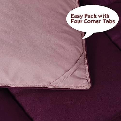 Oeko-TEX zertifizierte Nebelrosa Bettdecke HIG 155x220 cm - Weich & Flauschig - 1500g Daunenalternative (250GSM)