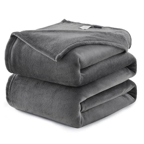 Kuscheldecke WAVVE Flauschig Warm - Sofadecke 150x200 cm Weich für Wohnraum Couchdecke GrauXL
