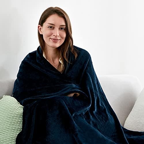 EHEYCIGA Flauschig weiche Kuscheldecke Grau 130x165 für Wohnzimmer und Sofa OEKO-TEX
| EHEYCIGA weiche warme Fleecedeck