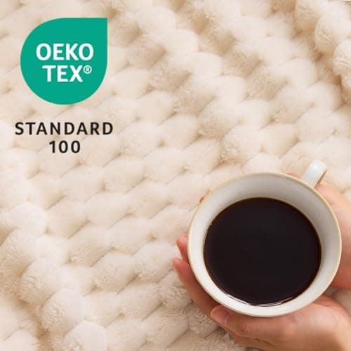 Vielit Ultraweiche Kuscheldecke Flauschig Rot – Warme & Gemütliche Couch & Sofadecke, Atmungsaktiv & Pflegeleicht, OEKO-