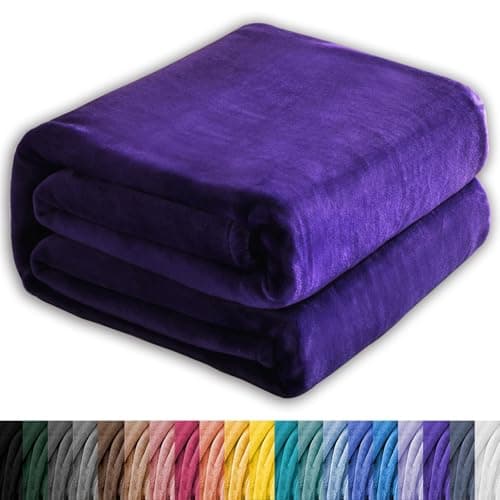 Kuscheldecke Flauschig Fleecedecke für Tiefen Schlaf und Bessere Erholung, Schwarz 130 x 160 cm