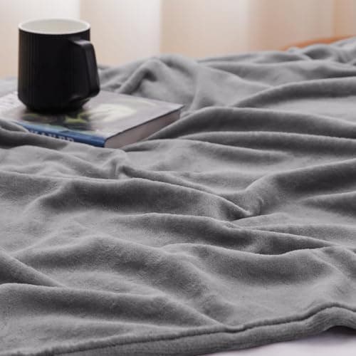 Kuscheldecke WAVVE Flauschig Warm - Sofadecke 150x200 cm Weich für Wohnraum Couchdecke GrauXL