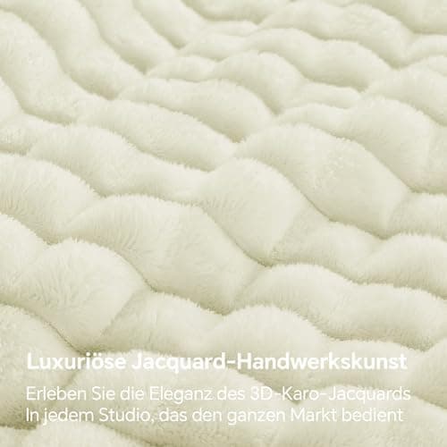 BEDELITE Flauschig Kuscheldecke Hellblau 125x150 für Sofa und Wohnzimmer OEKO-TEX STANDARD 100  
BEDELITE Hellblauer Fla