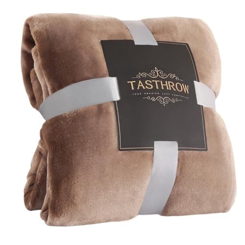 TASTHROW Weiche Fleecedecke für Wohnzimmer, Soft und Warm Tagesdecke, perfekt für Familie und Gäste (Rosa, 130x180cm)