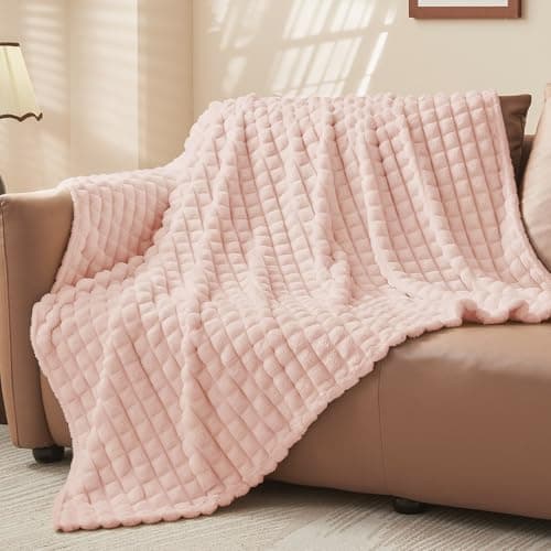 BEDELITE Flauschig Kuscheldecke Hellblau 125x150 für Sofa und Wohnzimmer OEKO-TEX STANDARD 100  
BEDELITE Hellblauer Fla