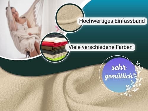ZOLLNER Kuscheldecke in 130x170 cm - kuschelige und langlebige Fleecedecke - antistatisch und Oeko Tex® Zertifiziert