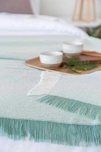 Todocama Mehrzweck-Tagesdecke - Überwurf für Bett und Sofa, cremefarben (125 x 180 cm) | Jarapas | Haushaltsgeräte | cre
