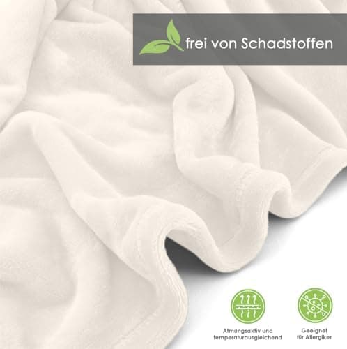 Heimtexland Kuscheldecke flauschig Oekotex warm Super Soft Decke 130x170 cm Bordeaux weinrot