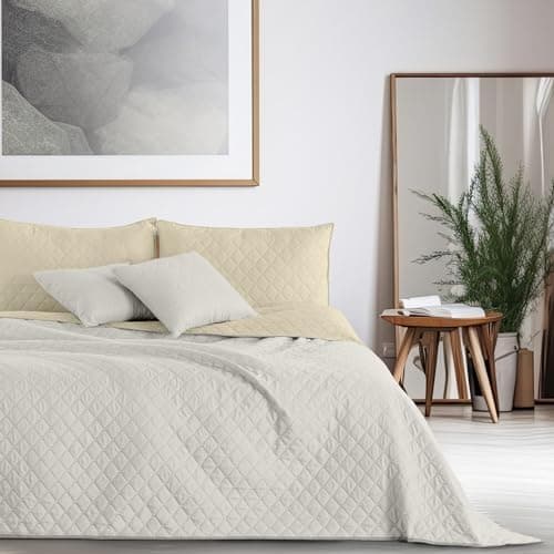 DecoKing Tagesdecke 260 x 280 Steel Silver Grey Dimgray Zweiseitig Pflegeleicht Axel