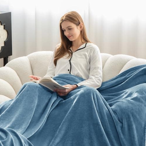 Kuscheldecke WAVVE Flauschig Warm - Sofadecke 150x200 cm Weich für Wohnraum Couchdecke GrauXL