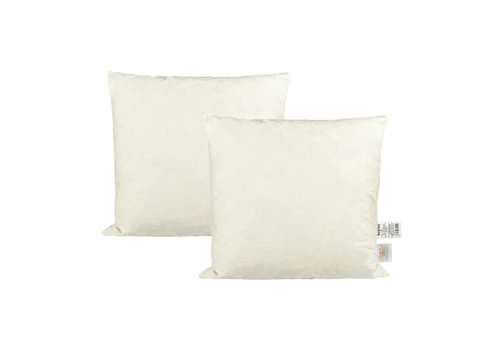 Beties „Publik“ Federkissen 2er Set OEKO-TEX STANDARD 100 vielseitig einsetzbar waschbar und traditionell gefertigt
