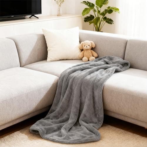 AiTodos® Kuscheldecke Flauschig für Sofa, Bett und Büro – Weich, Warm und Maschinenwaschbar (Grau)  
AiTodos® Mehrzweckd