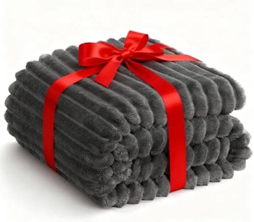 WAVVE Kuscheldecke Flauschig für Zimmer Deko, Sofadecke weicher Fleecedeckenausschnitt, Wohnraum Accessoire 130x150cm Gr