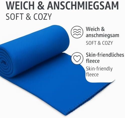 Betz Fleecedecke – weiche Wohndecke & Kuscheldecke – fürs Sofa & Bett – flauschig, leicht, wärmend & pflegeleicht – lila