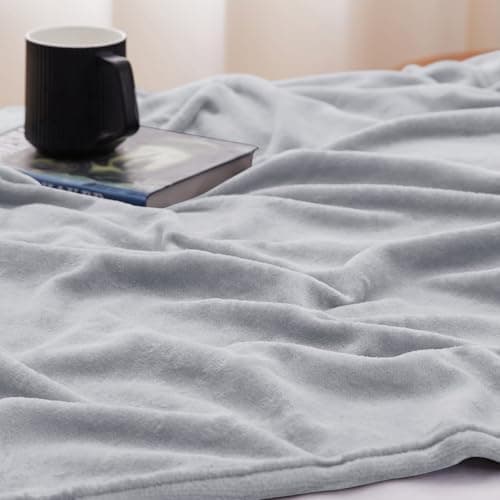 CozyLux Kuscheldecke Flauschig für 4 Jahreszeiten - Weich/Warm/Leicht - Sofa/Bett/Couch 150x200cm Grau