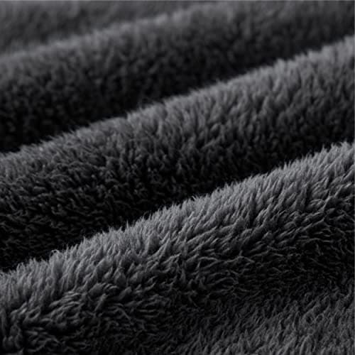 BEDSURE Hoodie Decke mit Ärmeln - Warme Kuschelpullover für Frauen - Tragbare Erwachsenendekke Grau OEKO-TEX 95x85 cm