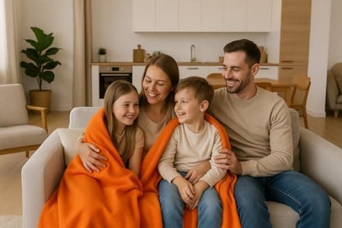 Betz Fleecedecke – weiche Wohndecke & Kuscheldecke – fürs Sofa & Bett – flauschig, leicht, wärmend & pflegeleicht – lila