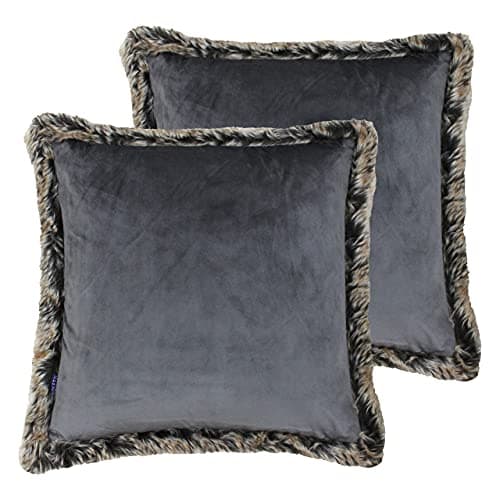 Paoletti Kiruna Twin Pack-Feder gefüllte Kissen, Samt, Rost, 45x45 cm,.TOP-Schlafkomfort-für-Idealisten.