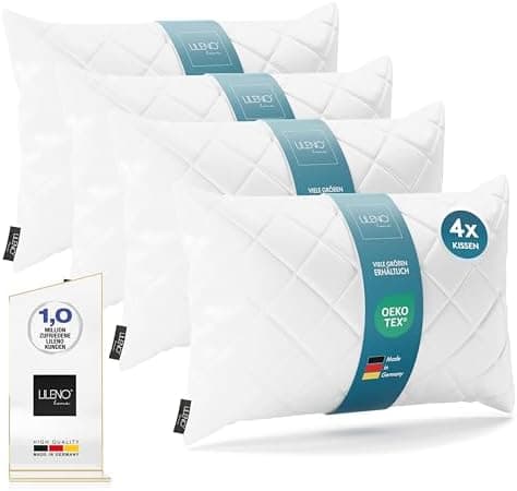 LILENO HOME 95°C waschbares Kissenfüllungsset - ideal für Allergiker - Polyester Innenkissen 40 x 40 cm als Couchkissen,