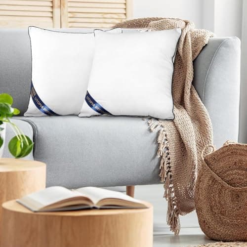 Utopia Bedding 2er Set Kissen 40x40 cm, Weiß - Deko und Ergonomie für Bett und Sofa (OEKO-TEX STANDARD 100)  
Utopia Bed