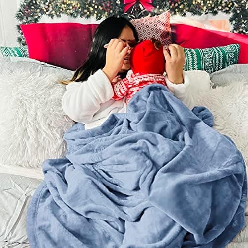 BEDSURE Wohndecke Warm Grau - Weich, Fleecedecke für Frauen, Couch Überwurf 150x200cm