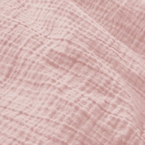 Oeko-Tex zertifizierte Musselin Tagesdecke 220x240cm Hellblau | Couch- & Sofadecke XXL | Baumwolle Qualität