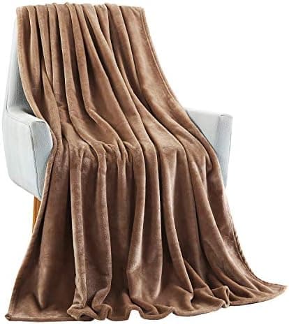 TASTHROW Weiche Fleecedecke für Wohnzimmer, Soft und Warm Tagesdecke, perfekt für Familie und Gäste (Rosa, 130x180cm)