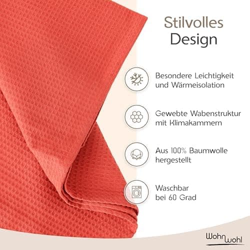 Tagesdecke Grau 100% Baumwolle Pflegeleicht Sommerdecke