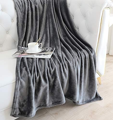 TASTHROW Weiche Fleecedecke für Wohnzimmer, Soft und Warm Tagesdecke, perfekt für Familie und Gäste (Rosa, 130x180cm)