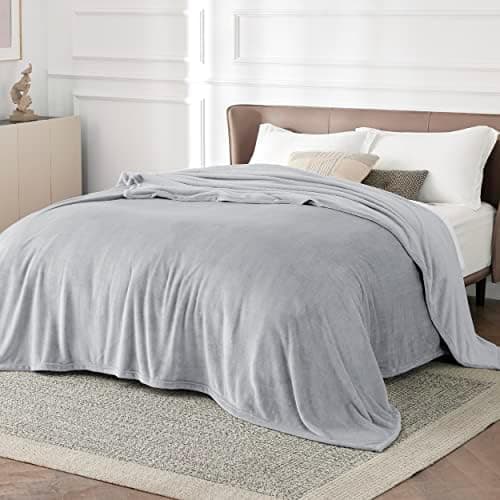 BEDSURE Wohndecke Warm Grau - Weich, Fleecedecke für Frauen, Couch Überwurf 150x200cm