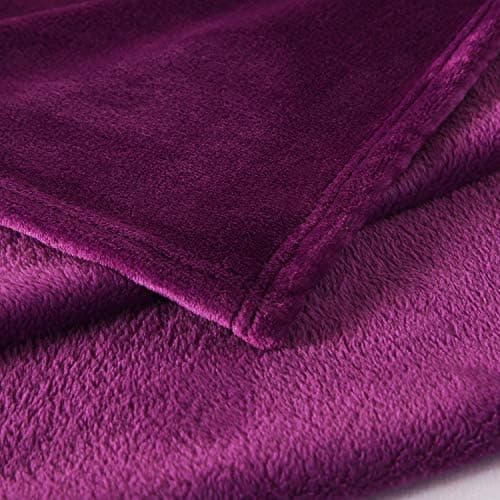TASTHROW Weiche Fleecedecke für Wohnzimmer, Soft und Warm Tagesdecke, perfekt für Familie und Gäste (Rosa, 130x180cm)