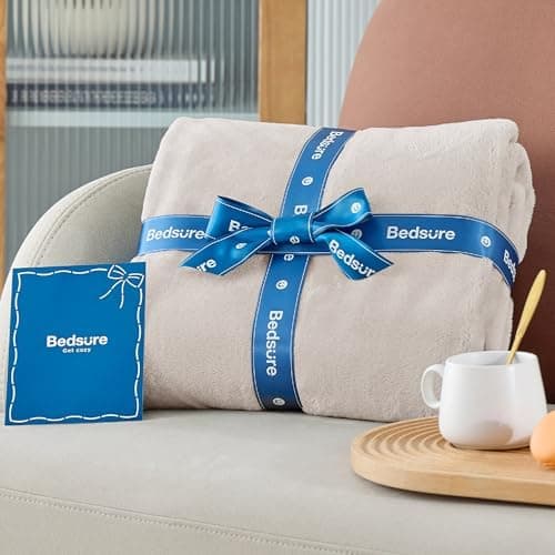 BEDSURE Wohndecke Warm Grau - Weich, Fleecedecke für Frauen, Couch Überwurf 150x200cm