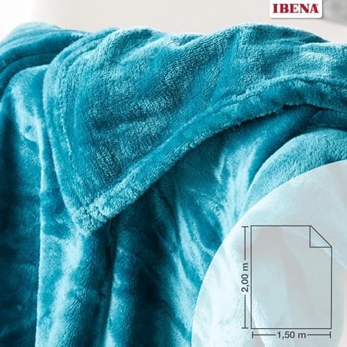 Ibena Kuscheldecke Olbia - flauschig, warm & waschbar, ideal für Kinder im Rose Farbton OEKO-TEX STANDARD 100  
Ibena Ku